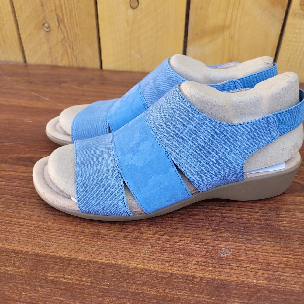 New LifeStride Taura Comfort Strappy Wedges Sandals Size 7.5